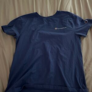 Champion Navy Tee with Logo